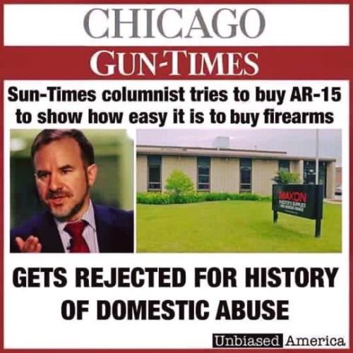 Guns Chicago times columnist rejected