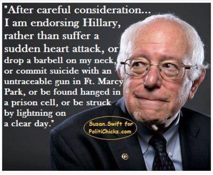 Hillary Bernie endorsement