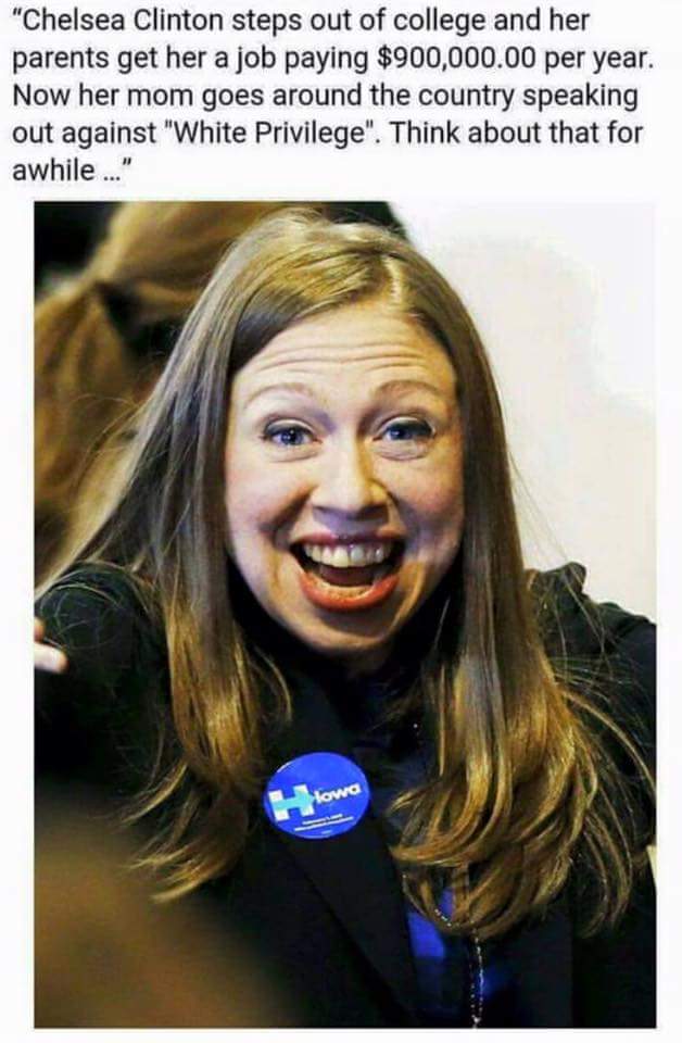 Hillary Chelsea spoiled income inequality
