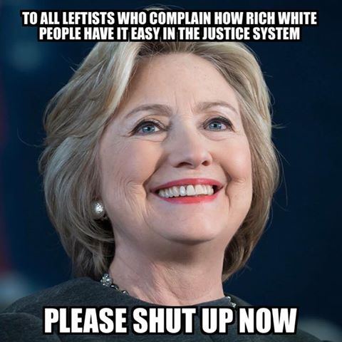 Hillary Leftists can't complain about white people rules