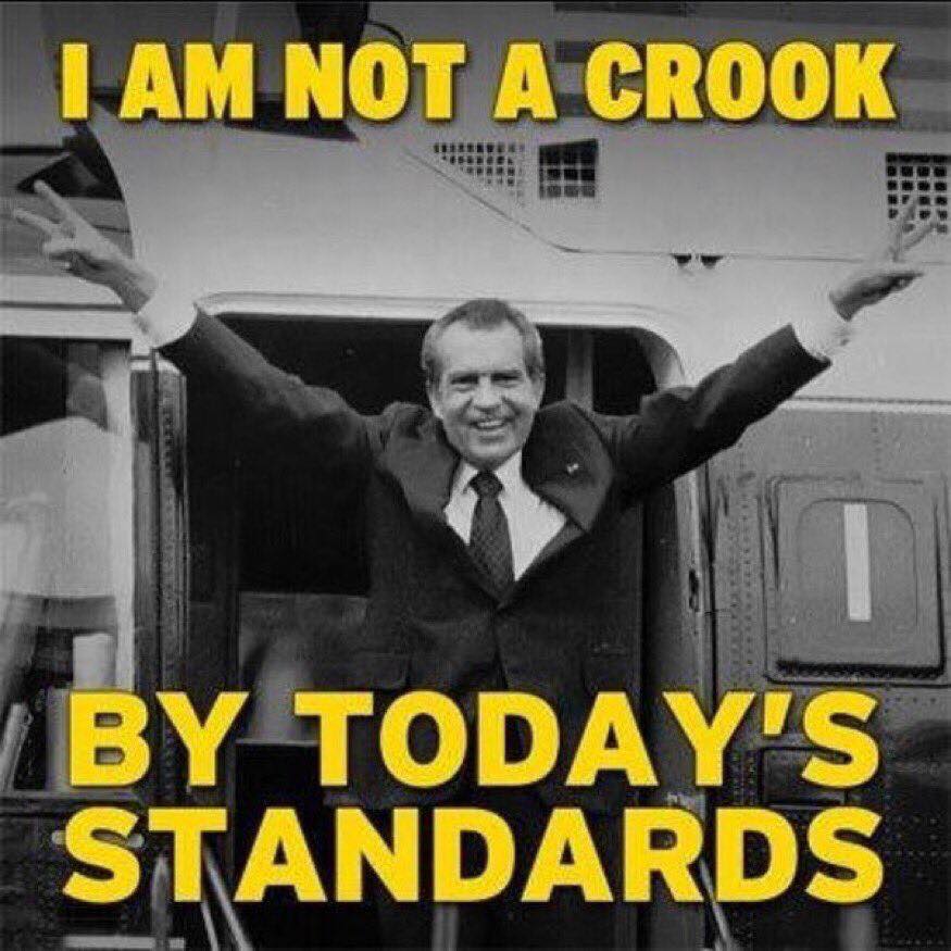 Hillary Nixon not a crook today