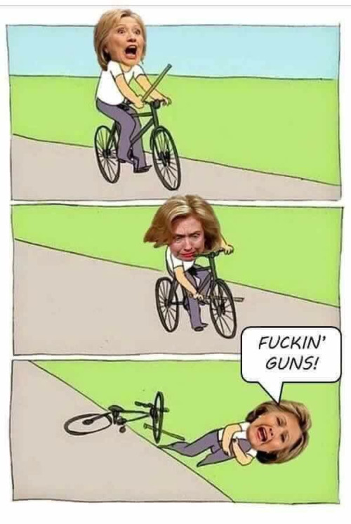 Hillary blames everything on guns
