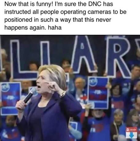 Hillary the right camera angle liar