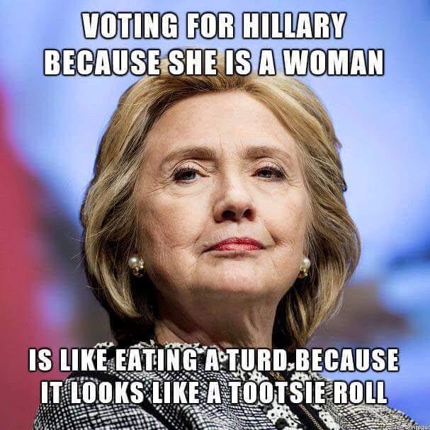Hillary vote for woman