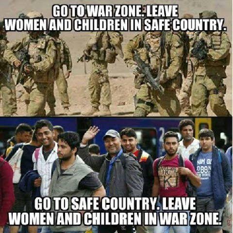 Islam men leave women behind in war torn countries