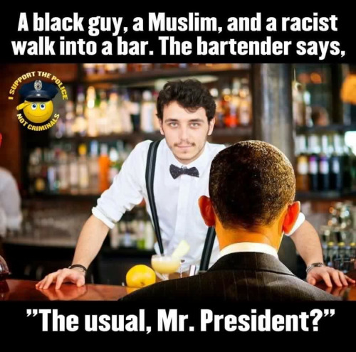 Obama black guy Muslim racist
