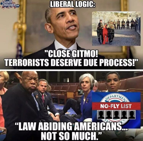 Stupid liberals due process for terrorists not citizens