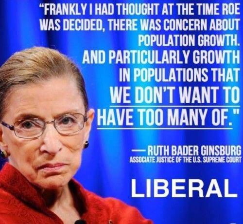 Black RB Ginsburg eugenicist