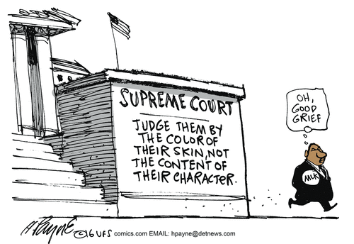 Blacks Supreme Court obsessed about race
