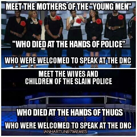 Blacks police DNC