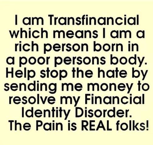 Gender Financial Identity Disorder