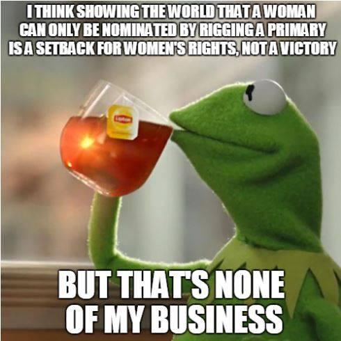 Hillary setback for women