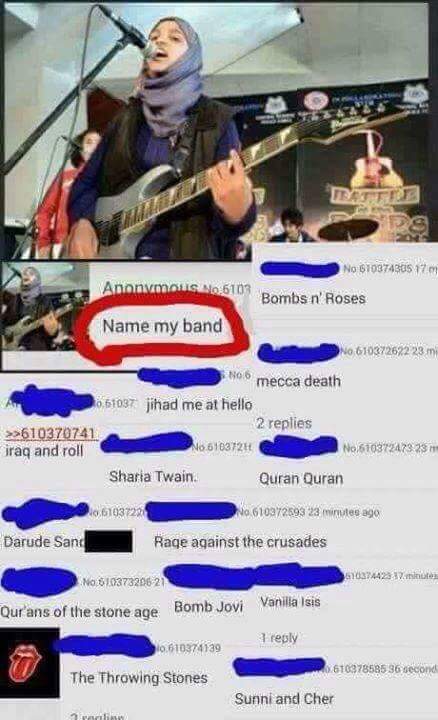 Muslims names for a band