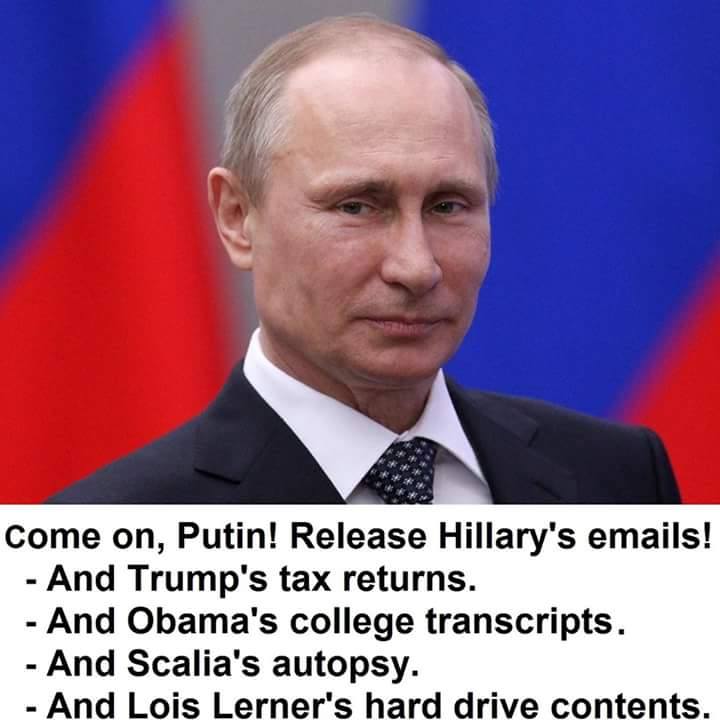 Silly Putin sits on information