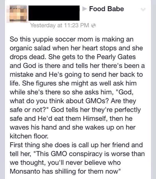 Silly stuff GMO joke