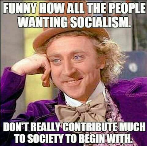 Stupid leftists socialists don't contribute