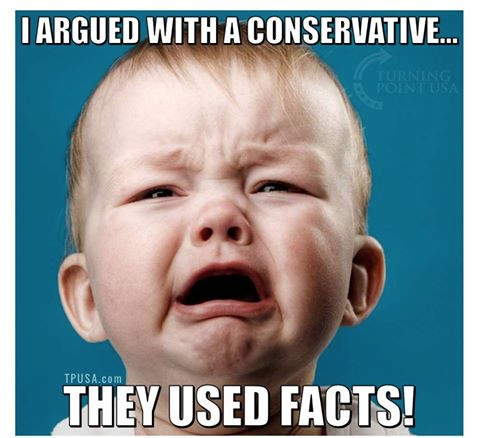Stupid liberals scared of facts