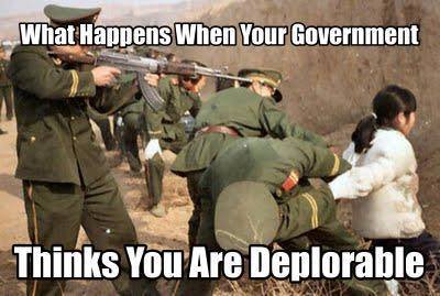 Government thinks you're deplorable