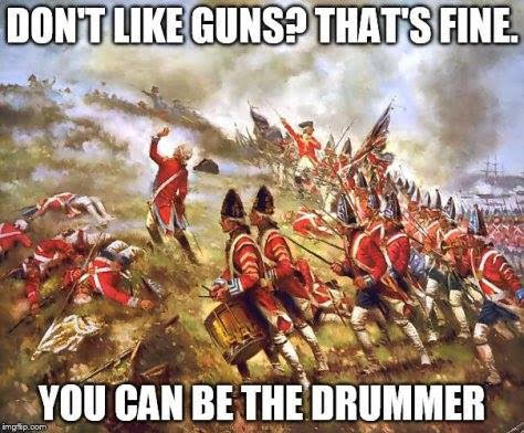 Guns don't like be drummer