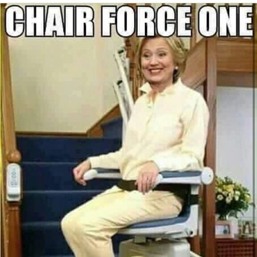 Hillary chair force one