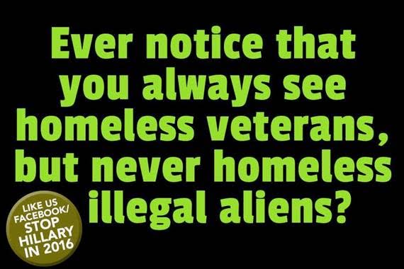 Immigration homeless veterans not illegal aliens