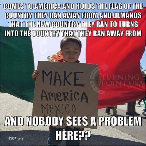 Immigration immigrants trying to convert America into Mexico crazy