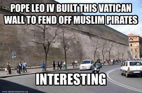 Islam Pope built wall