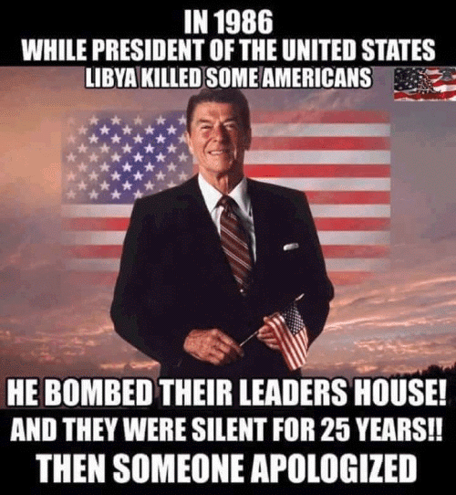 Leadership Reagan bombed Libya