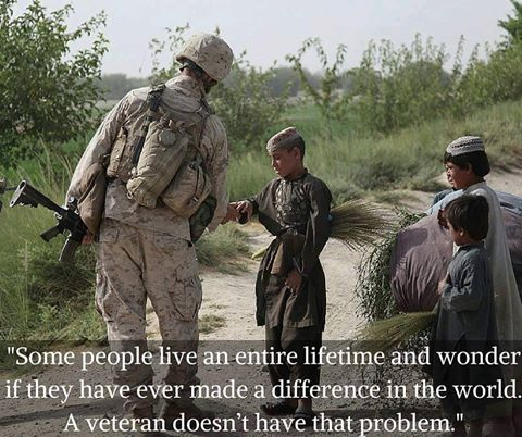 Military serving makes a difference