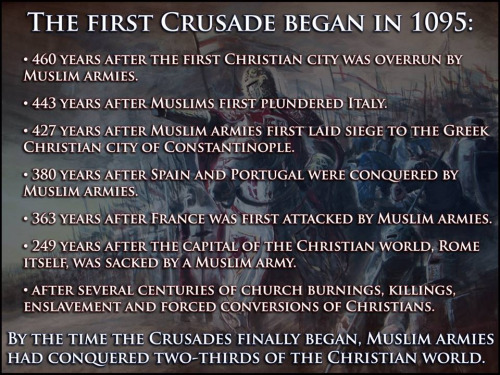 Muslims Islam Crusades a defensive act