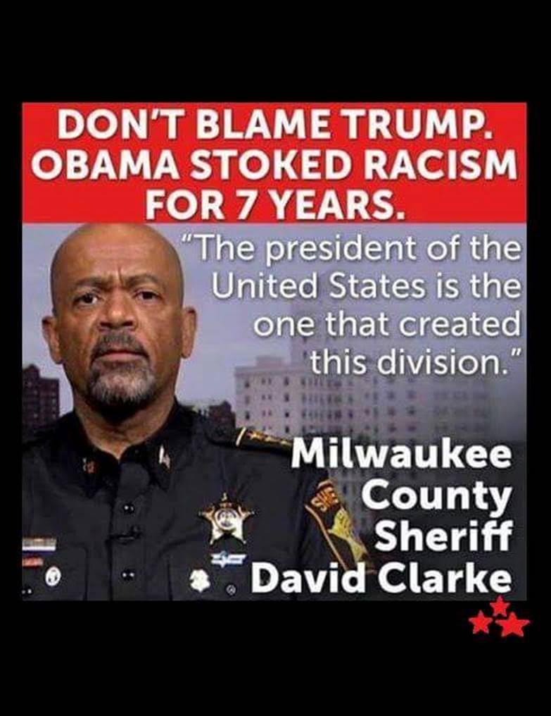 Obama racism David Clarke