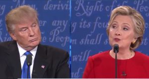 Presidential debate Trump and Clinton