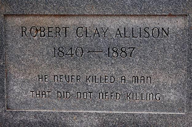 Silly stuff Allison never killed man who didn't need killing