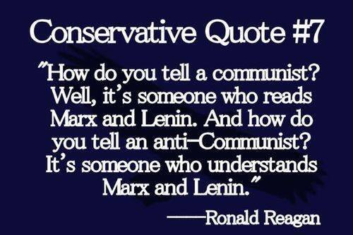 Socialism Reagan on Marx and Lenin