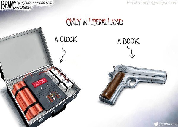 Stupid liberals logic gun book bomb