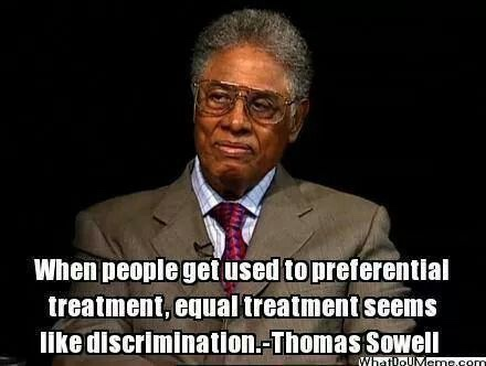 Wisdom preferential and equal treatment Thomas Sowell