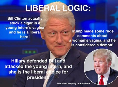Clintons infinitely worse with women than Trump