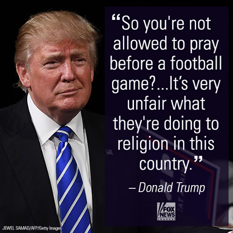 Trump on prayer