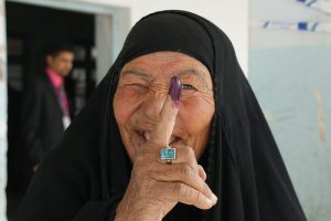 Proud Iraqi women vote in Nasiriyah