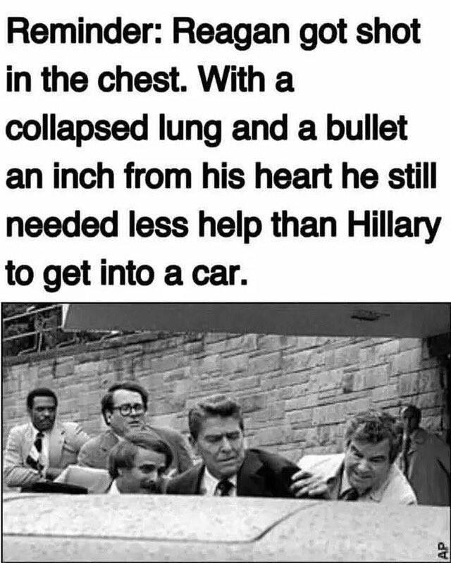 hillary-needed-more-help-to-car-than-shot-reagan