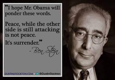 stupid-leftists-ben-stein-difference-peace-surrender