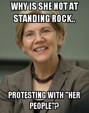 stupid-leftists-elizabeth-warren-standing-rock