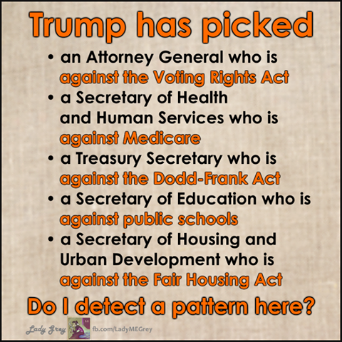 The great things about Trump's Cabinet picks