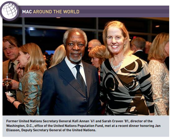 Kofi Annan Macalester Graduate