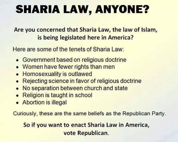 Sharia law Republicans