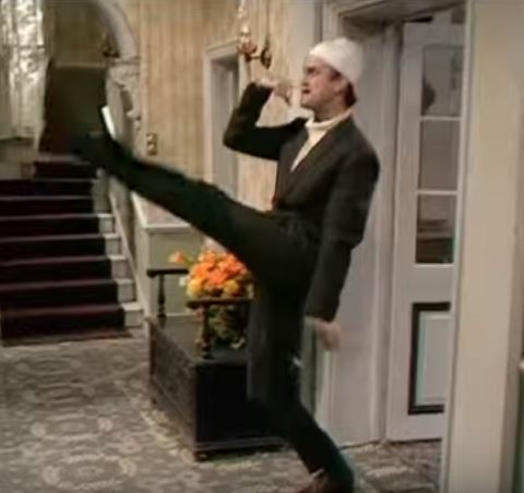 Fawlty Towers John Cleese Germans goose step