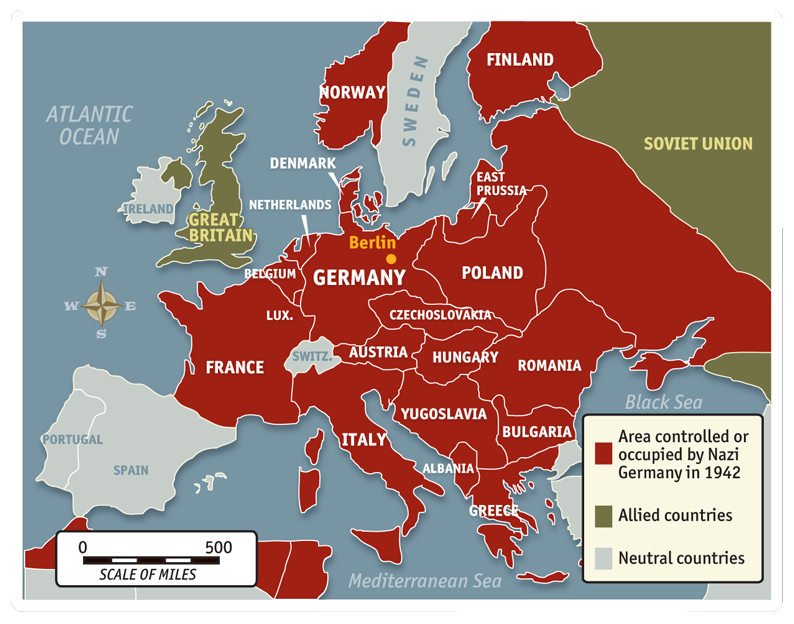 Nazi German conquests 1942