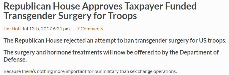 Transgender military