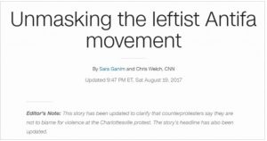 CNN Antifa Orwell
