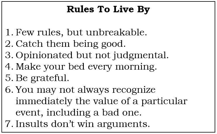 Simple Rules to live by